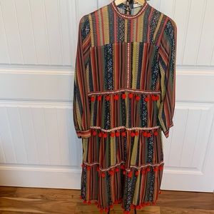 70/21 Multi Color Midi Dress in Sz L
